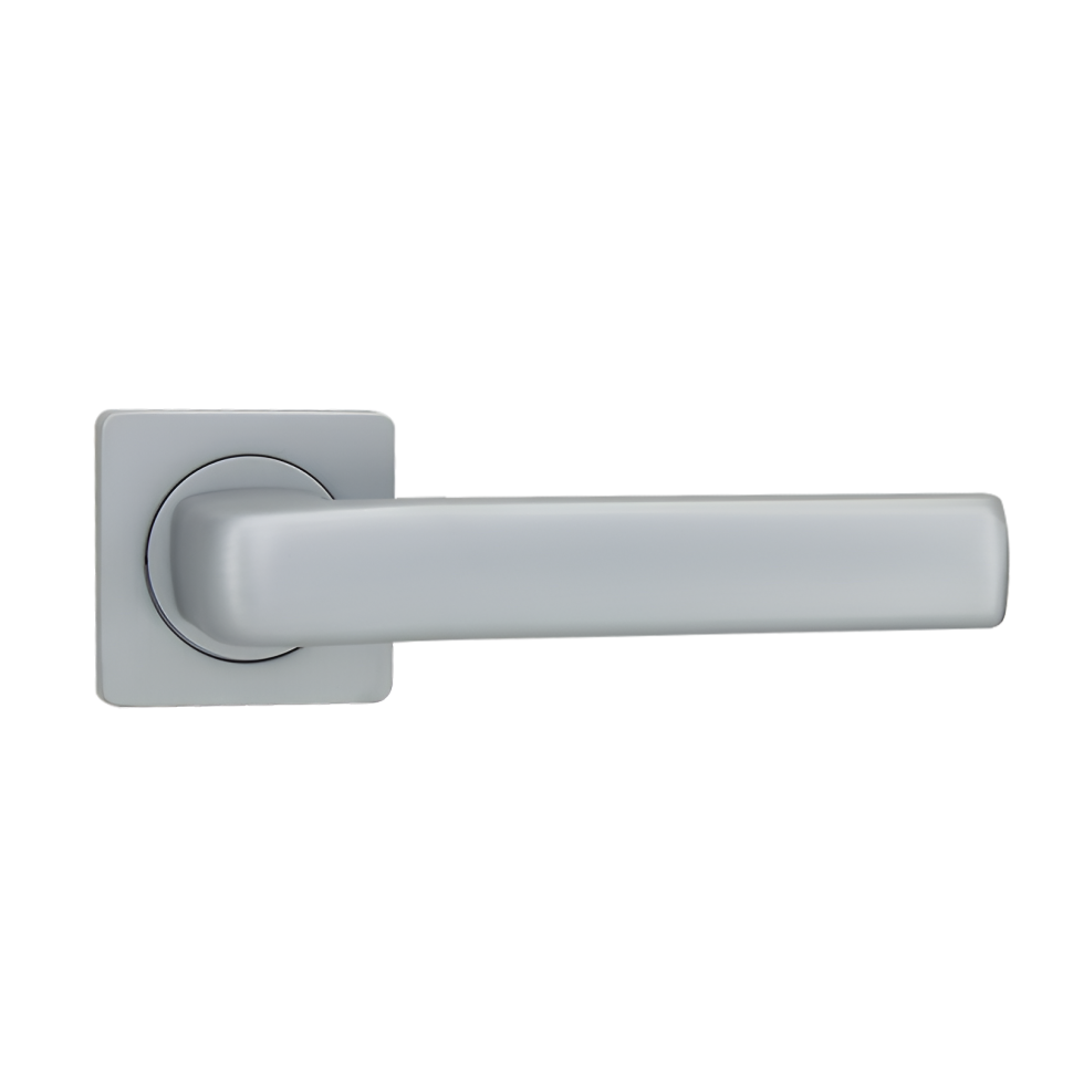 Ручки дверные V45L-2 (матовый хром)