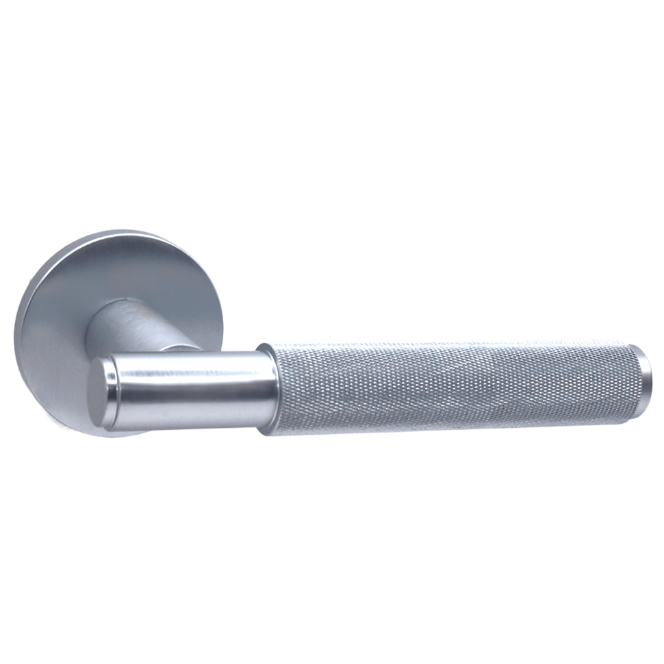 Ручки дверные алюминиевые V35L-2 SL (матовый хром)