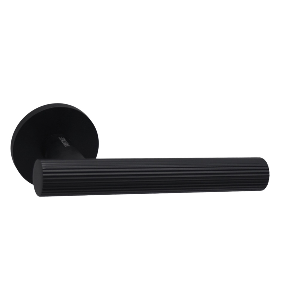 Ручки дверные алюминиевые V37BL-2 SL (черный)