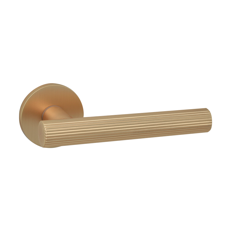 Ручки дверные алюминиевые V37SG SL (сатин золото)