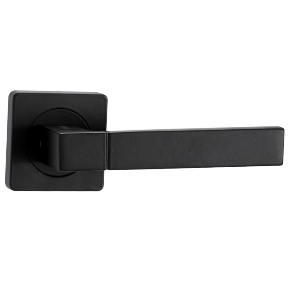 Ручки дверные алюминиевые  V07BL-2/BL  AL (черный)