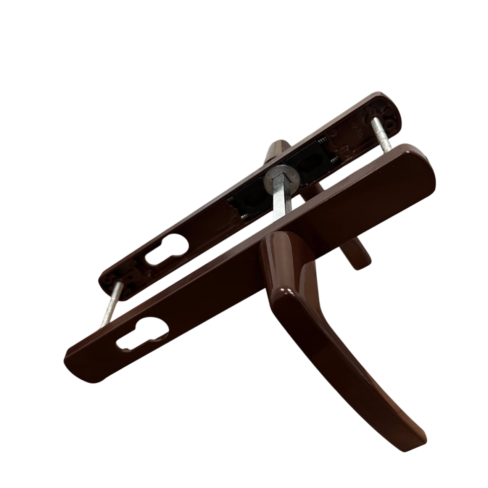 Ручки на планке V1-85BR (коричневый RAL 8017)