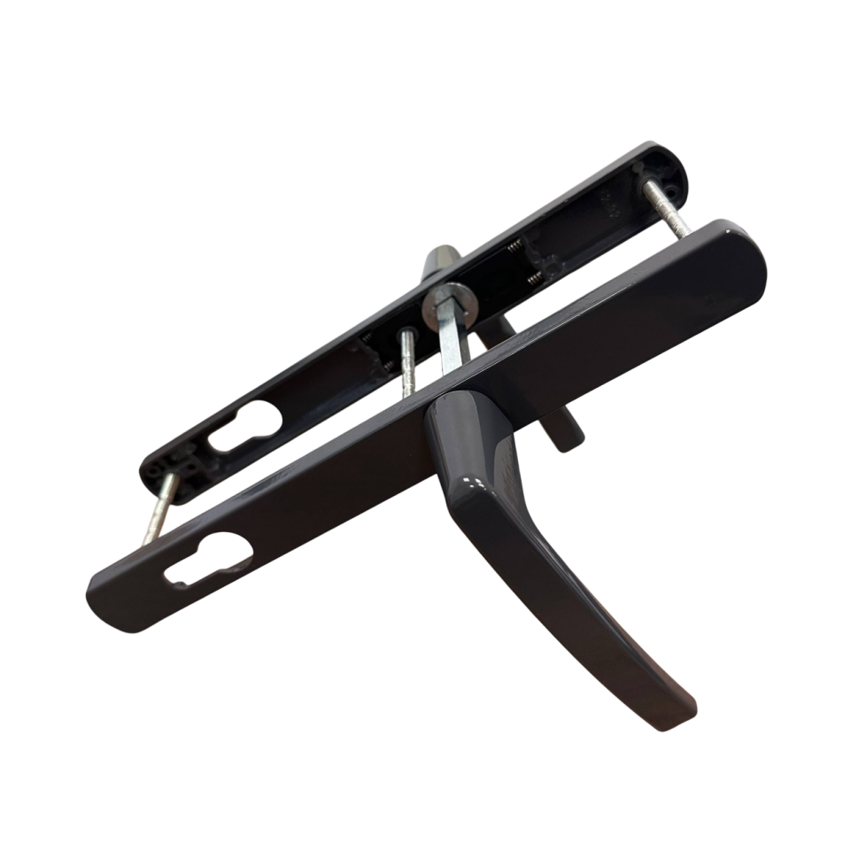 Ручки на планке V1-92DG (темно-серый RAL 7024)