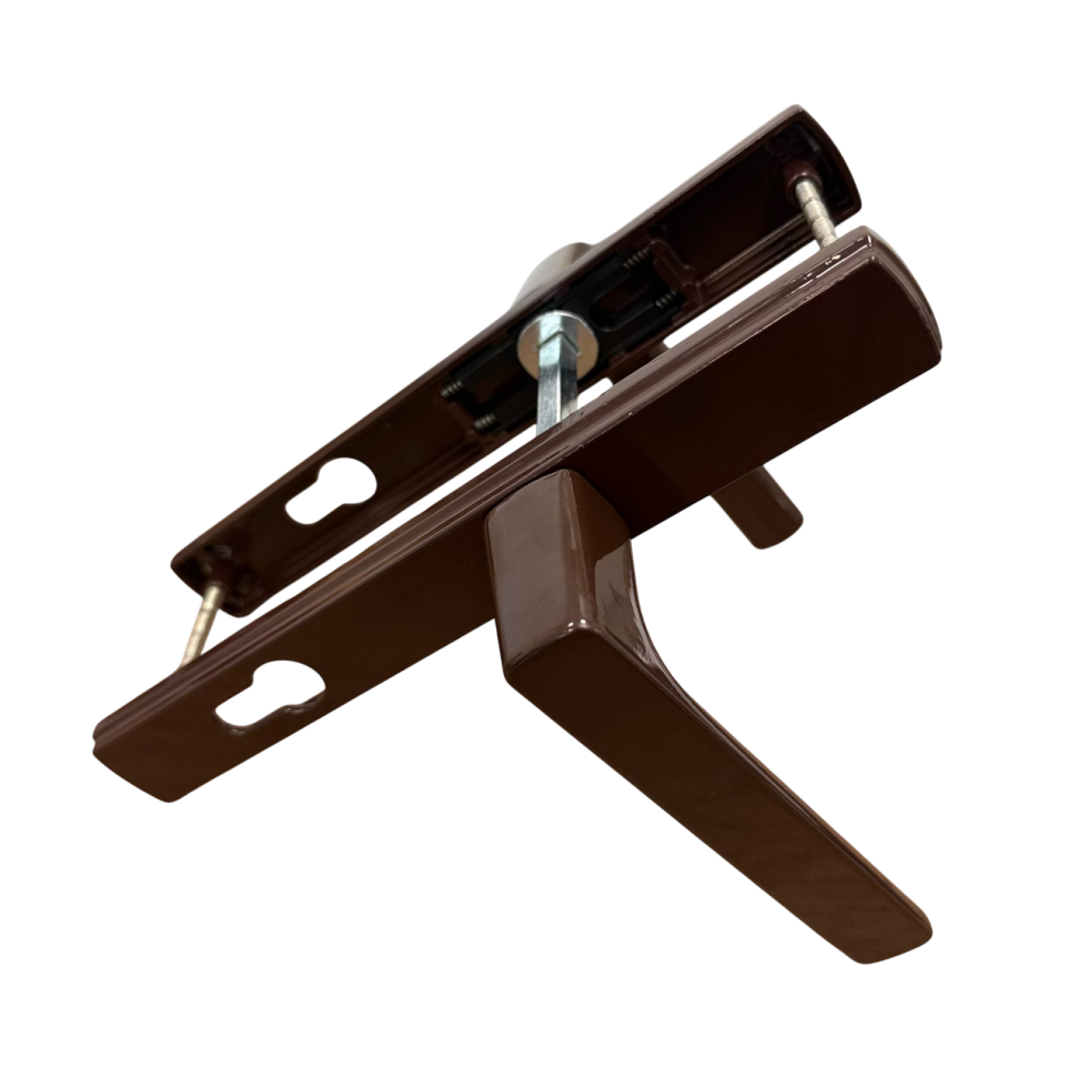 Ручки на планке V2-85BR (коричневый RAL 8017)