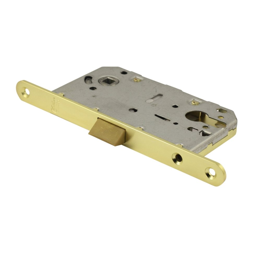 Замок под цилиндр пластиковый P85SB (мат. золото)