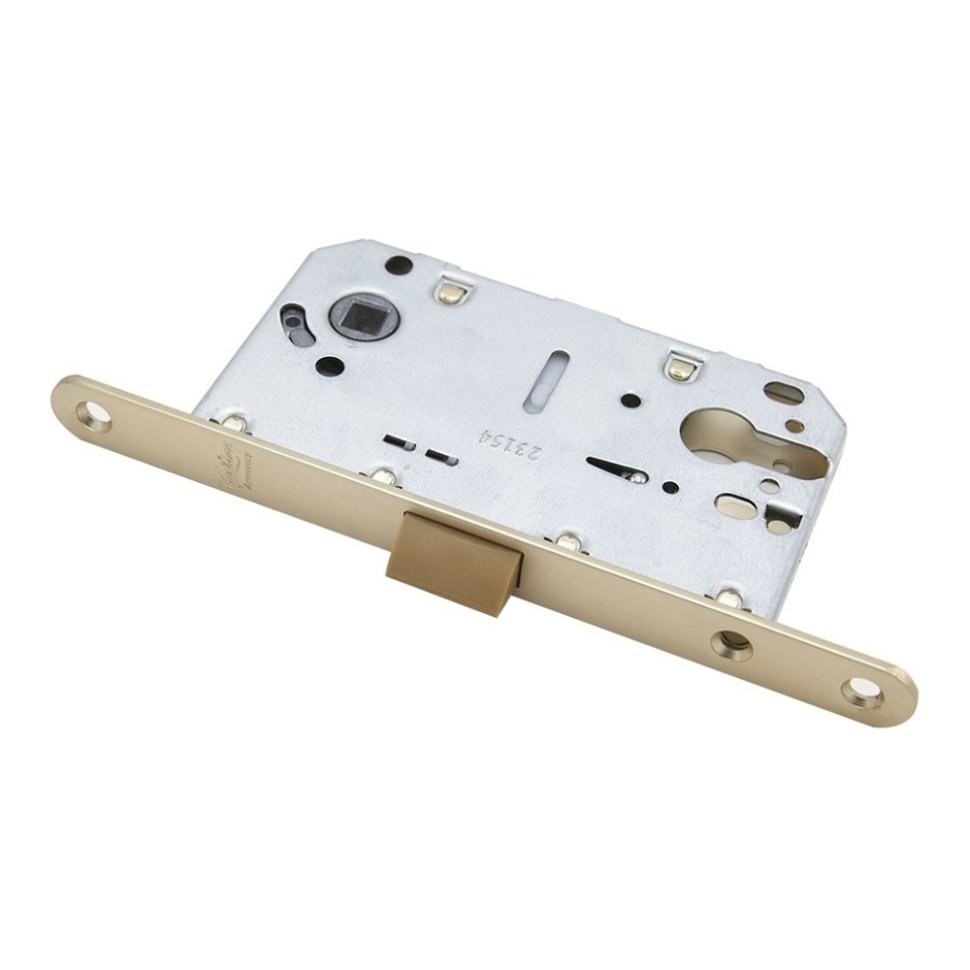 Замок под цилиндр пластиковый P85SG (сатин золото)