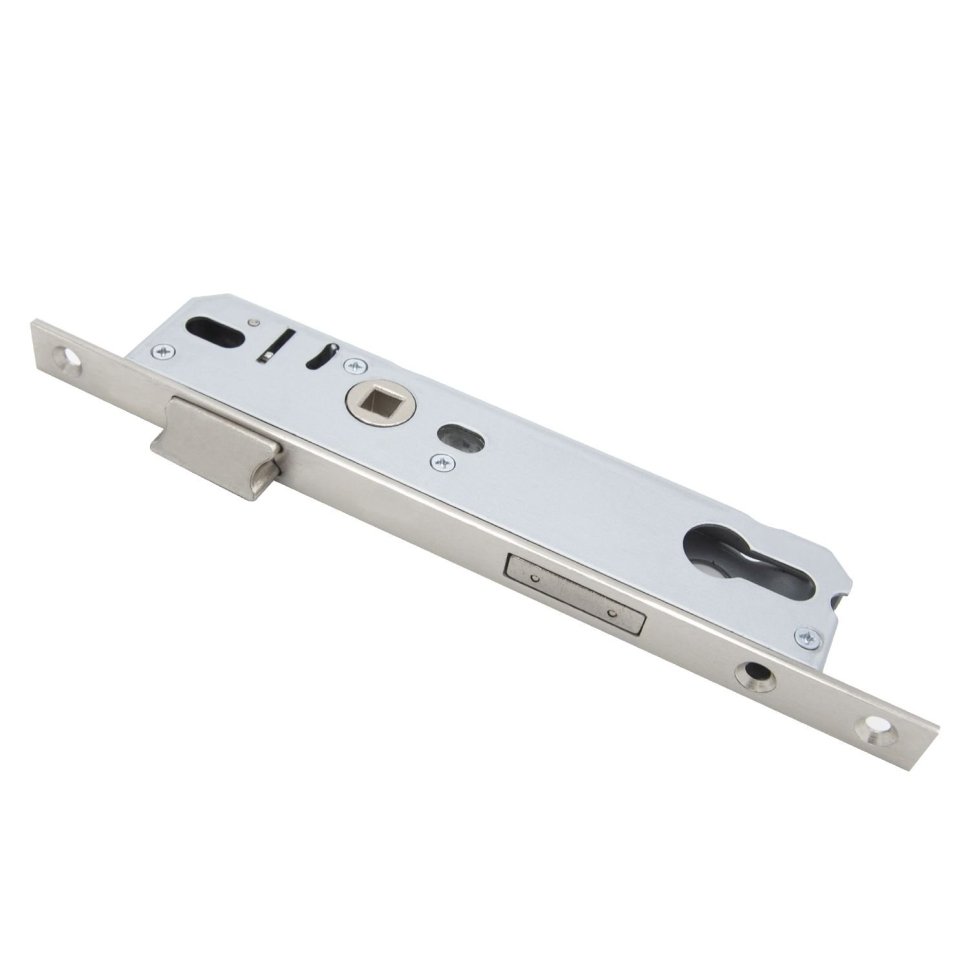 Замок под цилиндр L155-25 SN (мат. никель) без ответки