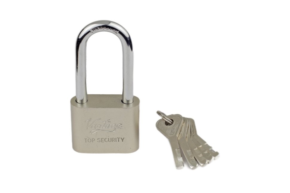 Замок навесной LD2-50L (5 ключей) с длинной дужкой