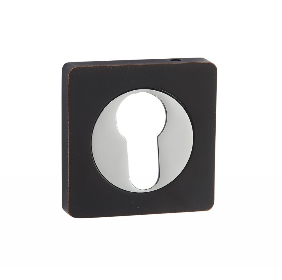 Накладки под цилиндр ET02BL/CP (черный/хром)