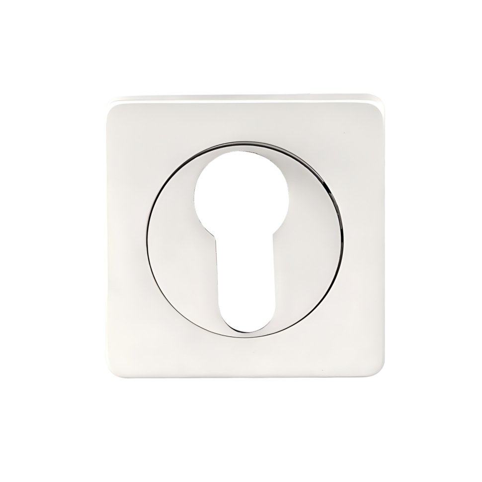 Накладки под цилиндр ET02WH (матовый белый)