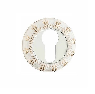 Накладки под цилиндр ET10WG (белый/золото)