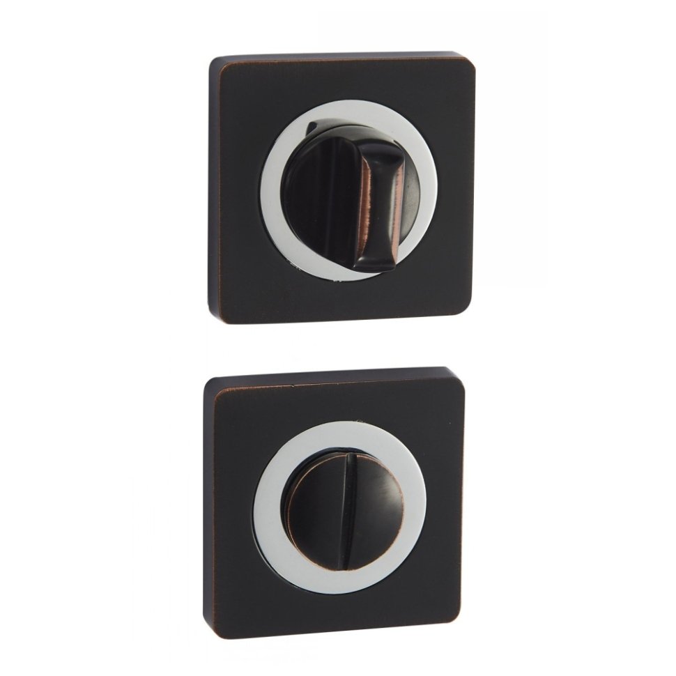 Накладки санузловые BK02BL/CP (черный с патиной/хром)