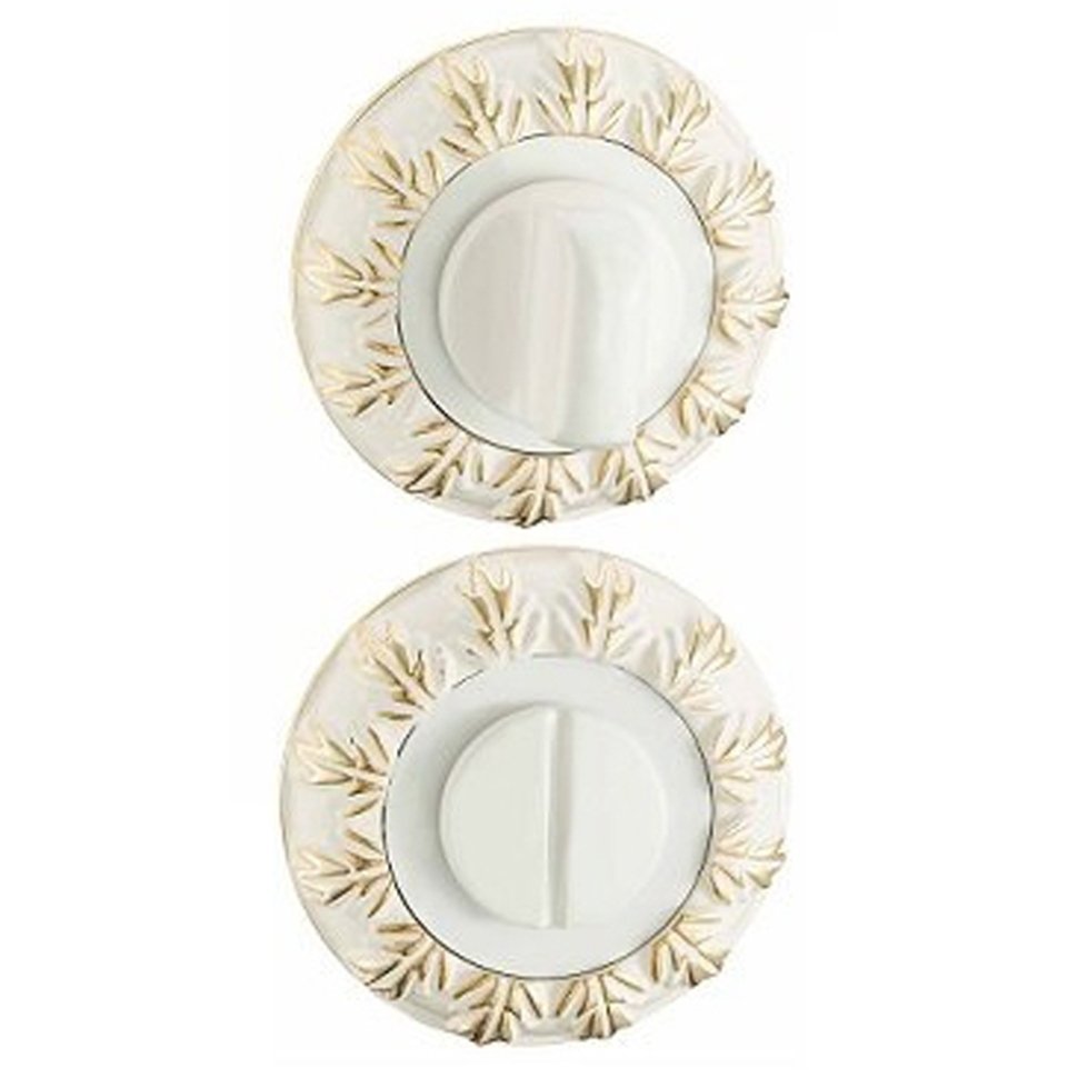 Накладки санузловые BK10WG (белый/золото)