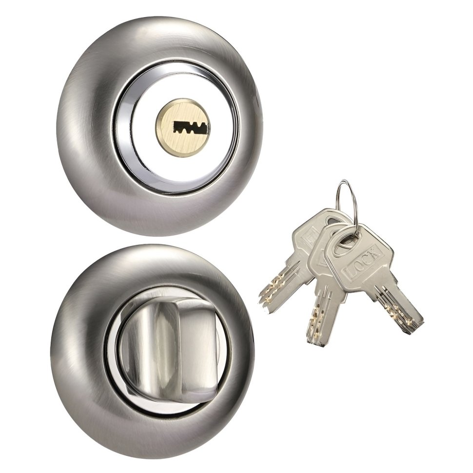 Накладки санузловые с ключом BKD-K SN/CP (мат. никель)