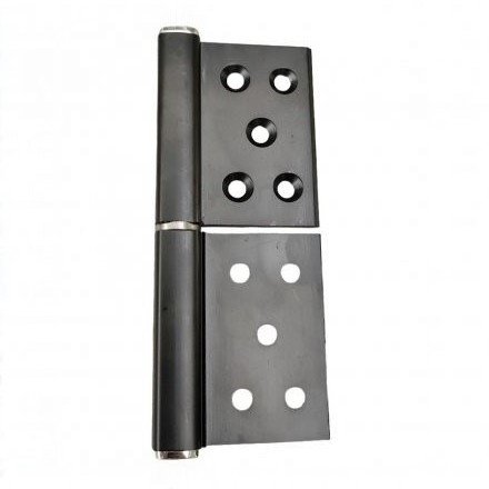 Петля без врезки B1-BL R 126,3x90,5 x3.0 (черный, правый)