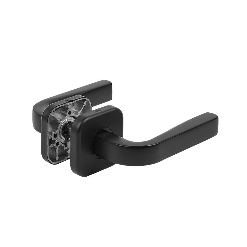 Ручки дверные алюминиевые  V24BL AL (черный)