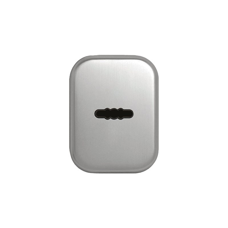 Накладка под сувальдный ключ GS1 L-2 (матовый хром)