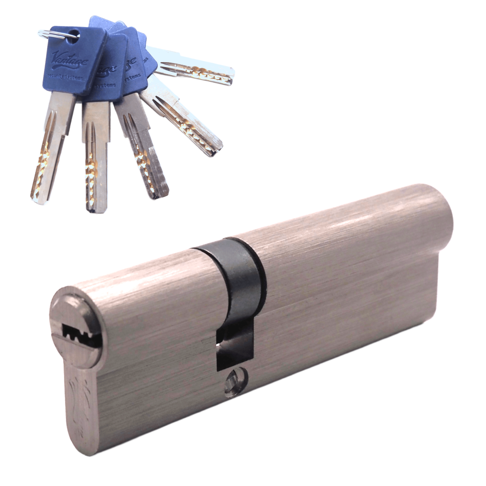 Механизм цилиндровый  P90 (35X55) SN 5 ключей (мат. никель)