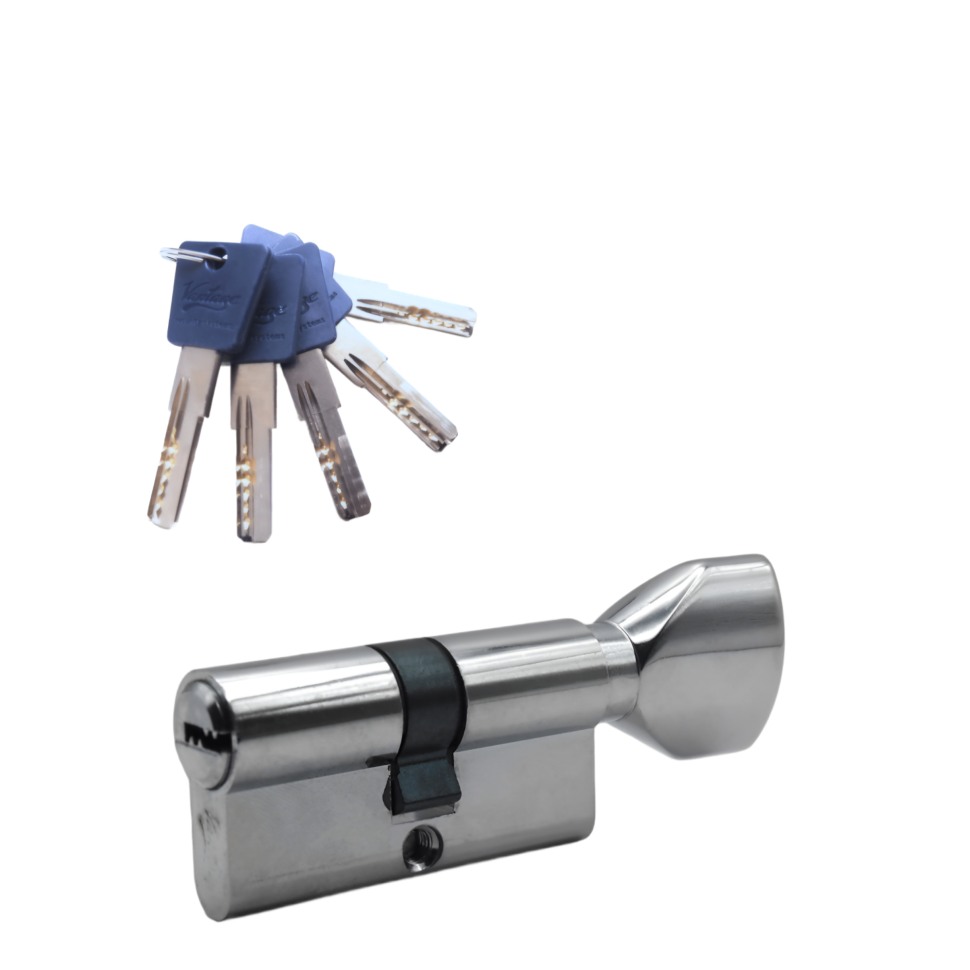 Механизм цилиндровый PC70 (35Cх35) CP 5 ключей (хром)