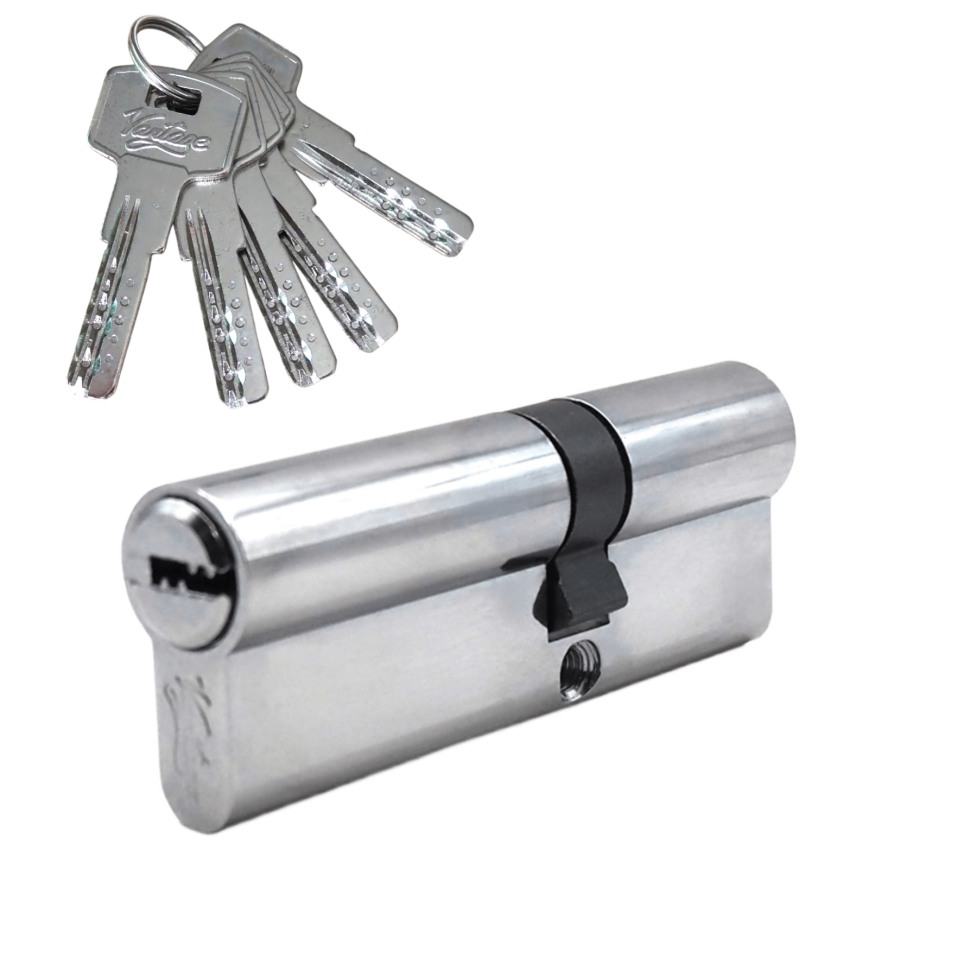 Механизм цилиндровый  Z85 (53x32) СР 5 ключей (хром)