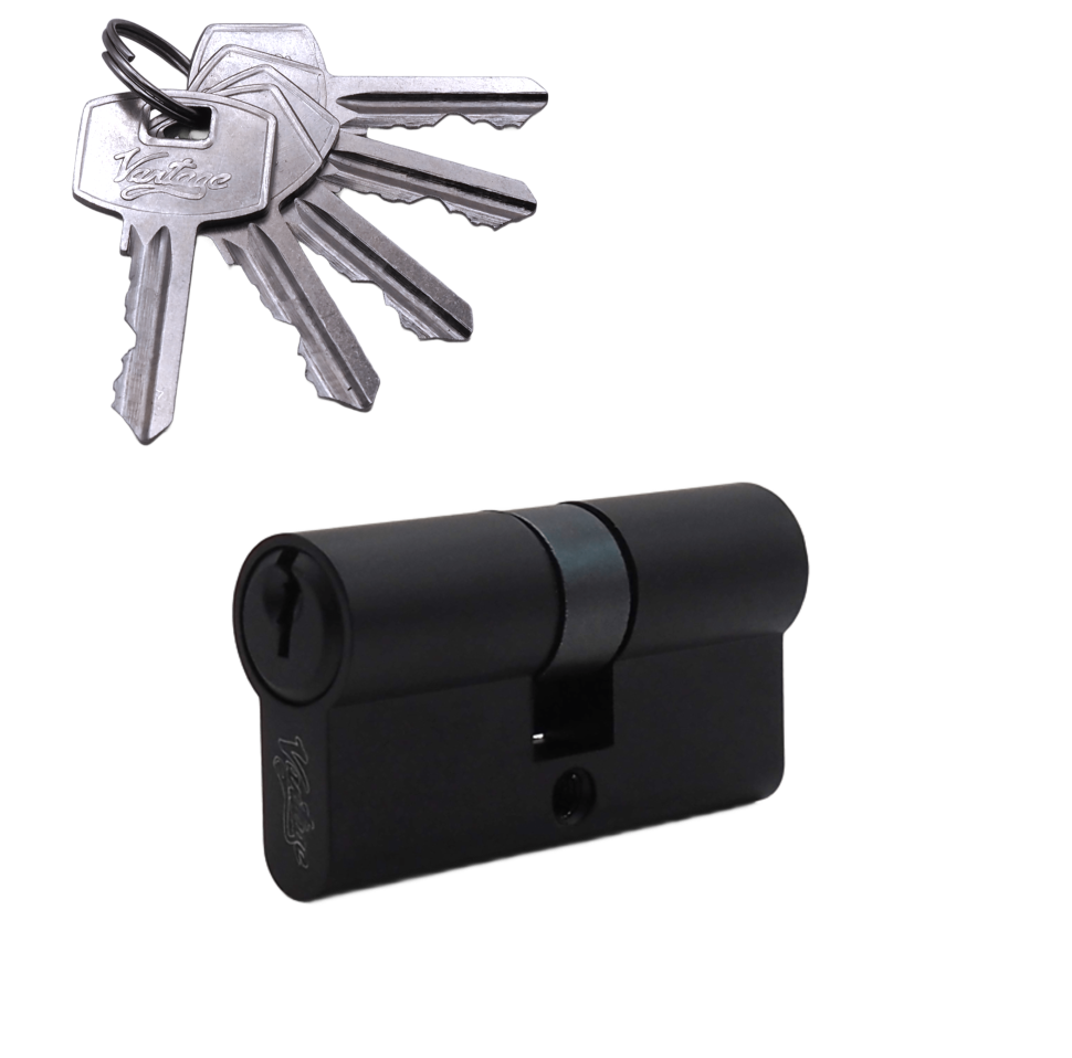 Механизм цилиндровый (5 ключей) V60-5 BL (черный)
