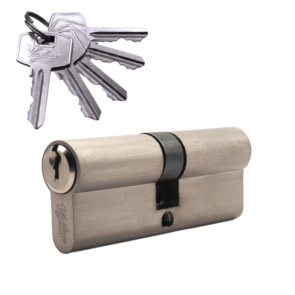 Механизм цилиндровый (5 ключей) V80-5 SN (мат. никель)
