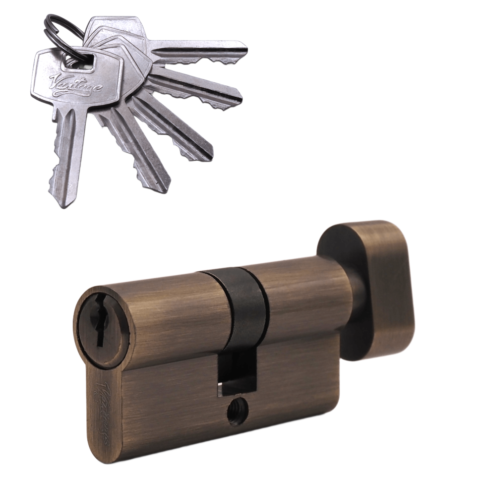 Механизм цилиндровый (5 ключей) VC60-5 AB (бронза)