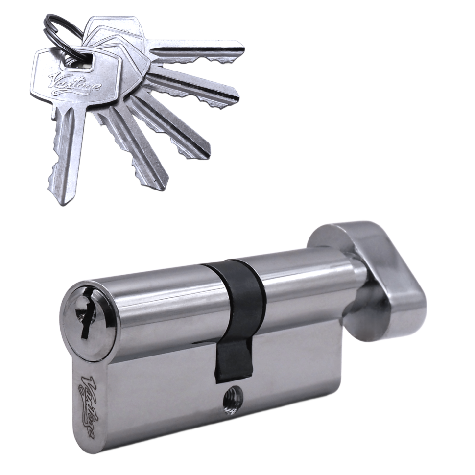 Механизм цилиндровый (5 ключей) VC70-5 CP (хром)