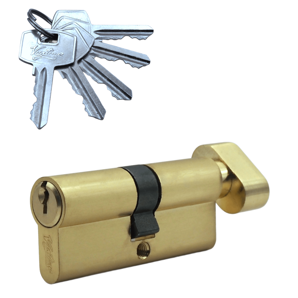 Механизм цилиндровый (5 ключей) VC70-5SB (мат. золото)