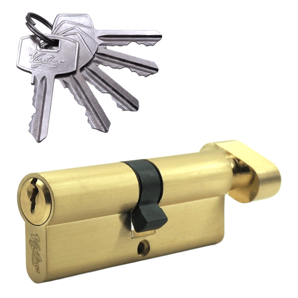 Механизм цилиндровый (5 ключей) VC80-5SB (мат. золото)