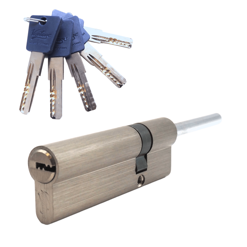 Механизм цилиндровый с длинным штоком LT100 (70x30S) SN (мат. никель)