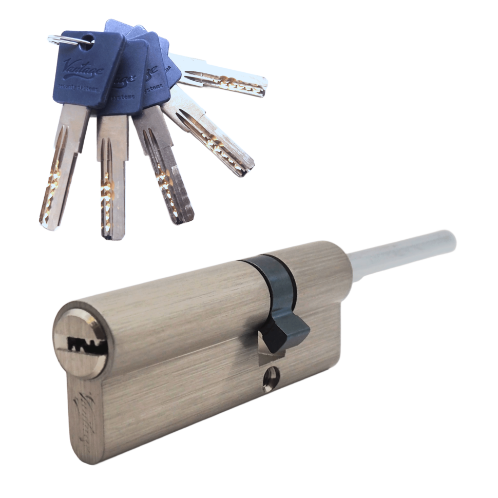 Механизм цилиндровый с длинным штоком LT90 (60x30S) SN (мат. никель)