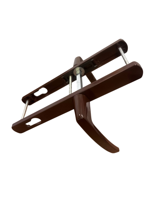 Ручки на планке V1-92BR (коричневый RAL 8017)