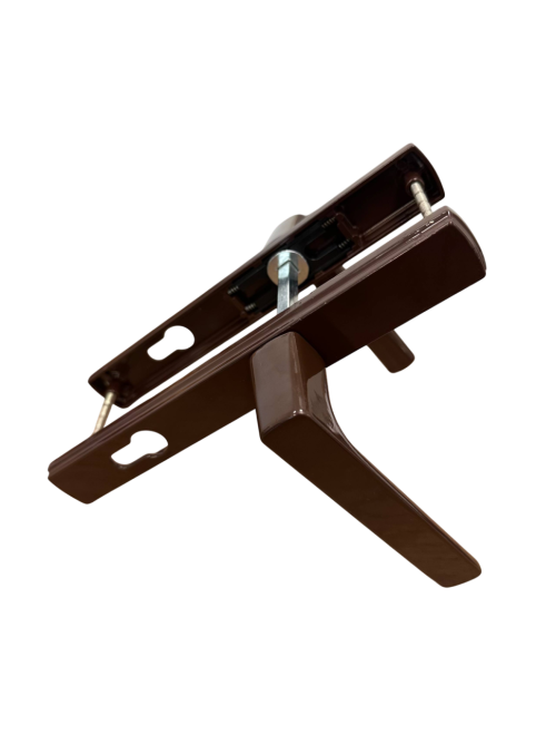 Ручки на планке V2-85BR (коричневый RAL 8017)