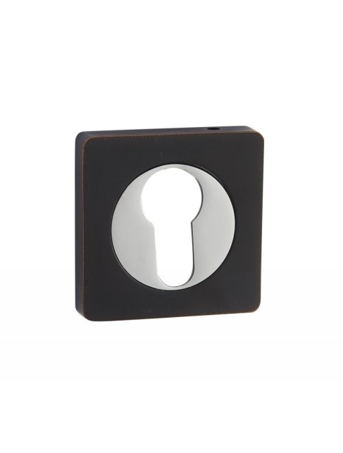 Накладки под цилиндр ET02BL/CP (черный/хром)