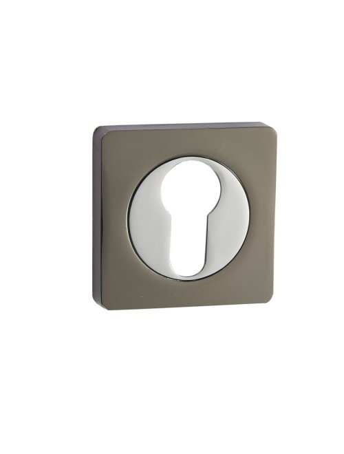 Накладки под цилиндр ET02BN/CP (черный никель/хром)