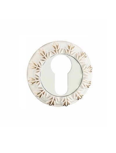 Накладки под цилиндр ET10WG (белый/золото)