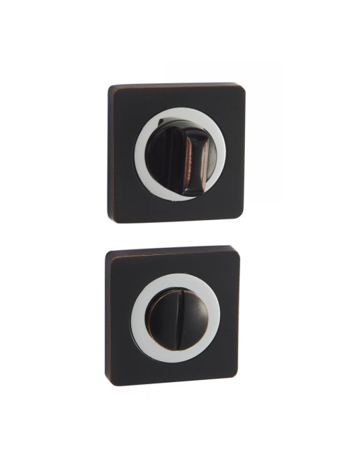 Накладки санузловые BK02BL/CP (черный с патиной/хром)