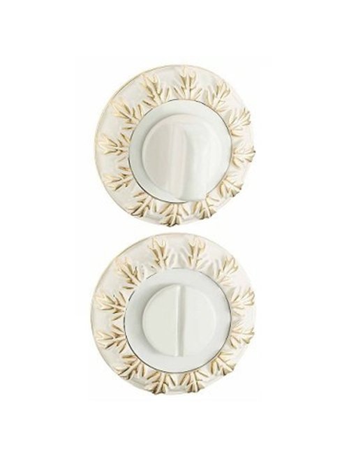 Накладки санузловые BK10WG (белый/золото)