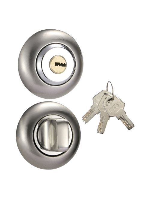 Накладки санузловые с ключом BKD-K SN/CP  (мат. никель)