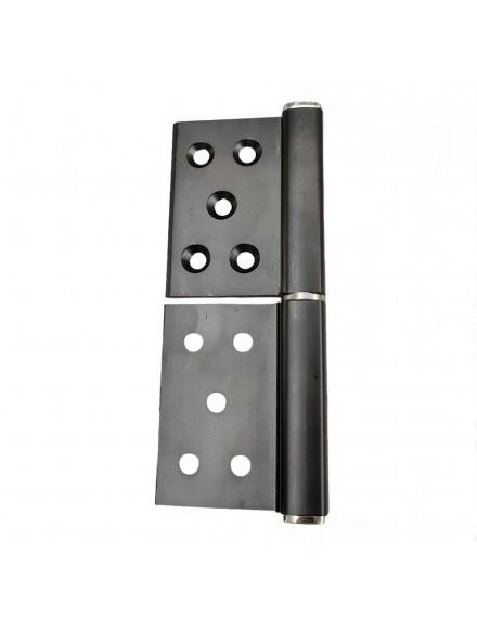 Петля без врезки B1-BL L 126,3x90,5 x3.0 (черный, левый)