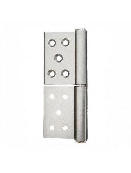 Петля без врезки B1-SC L 126,3x90,5 x3.0  (матовый хром, левый)