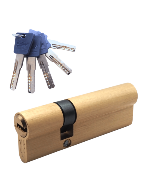 Механизм цилиндровый  P90 (35X55) SВ 5 ключей (мат. золото)