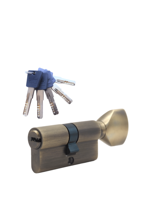 Механизм цилиндровый  PC60 (30Cх30) АВ 5 ключей (бронза)