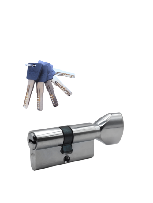 Механизм цилиндровый  PC70 (35Cх35) CP 5 ключей (хром)