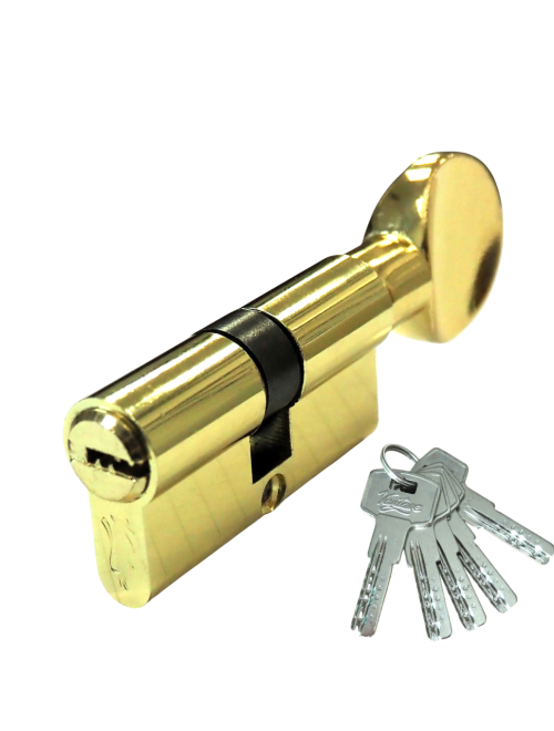Механизм цилиндровый  ZС70 (30Cx40) РВ 5 ключей (золото)