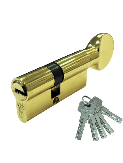 Механизм цилиндровый  ZС70 (40Cx30) РВ 5 ключей (золото)