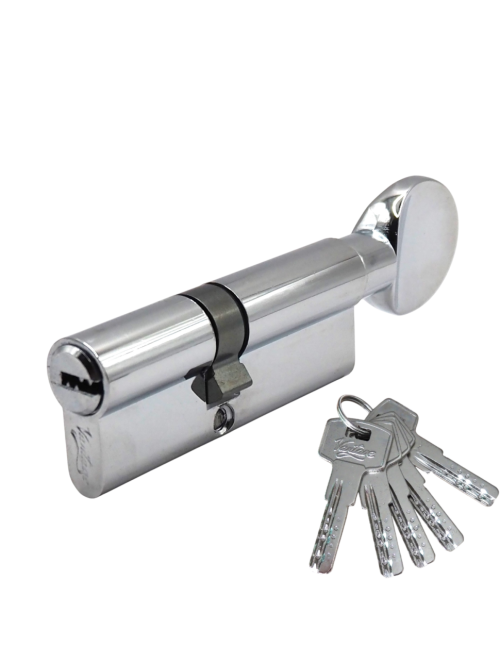 Механизм цилиндровый  ZС75 (40Cx35) СР 5 ключей (хром)