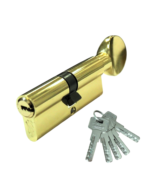 Механизм цилиндровый  ZС80 (40Cx40) РВ 5 ключей (золото)