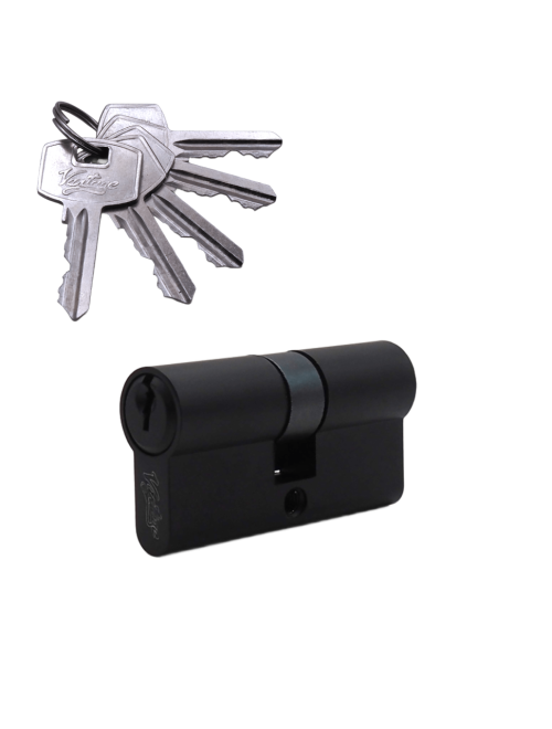 Механизм цилиндровый (5 ключей) V60-5 BL (черный)